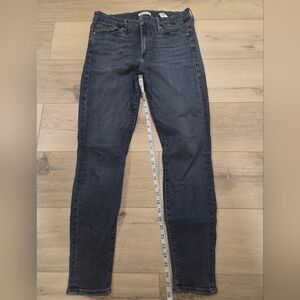 Good American Dark Blue Straight Leg Jeans